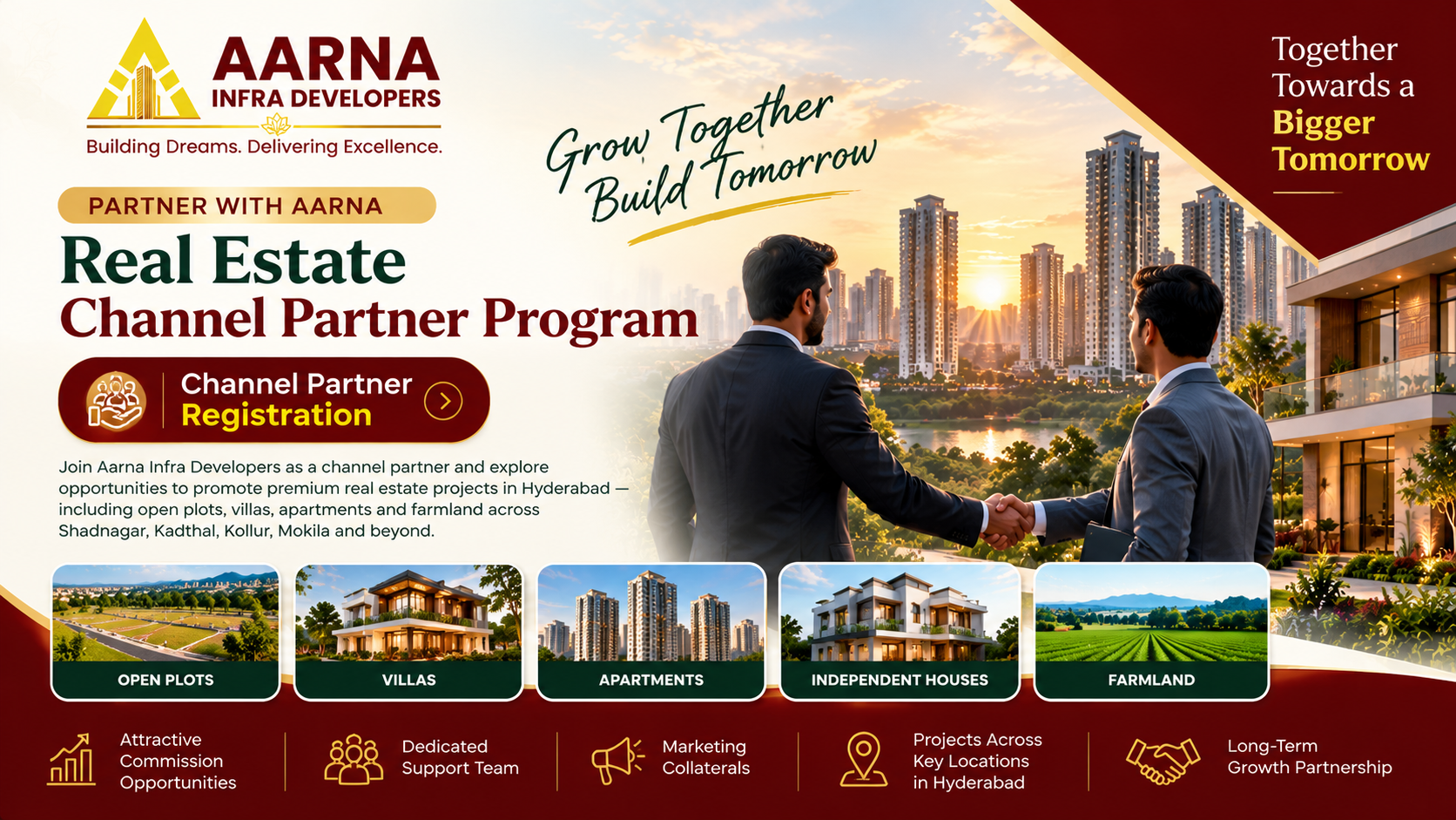 Channel partner program by Aarna Infra Developers, Hyderabad